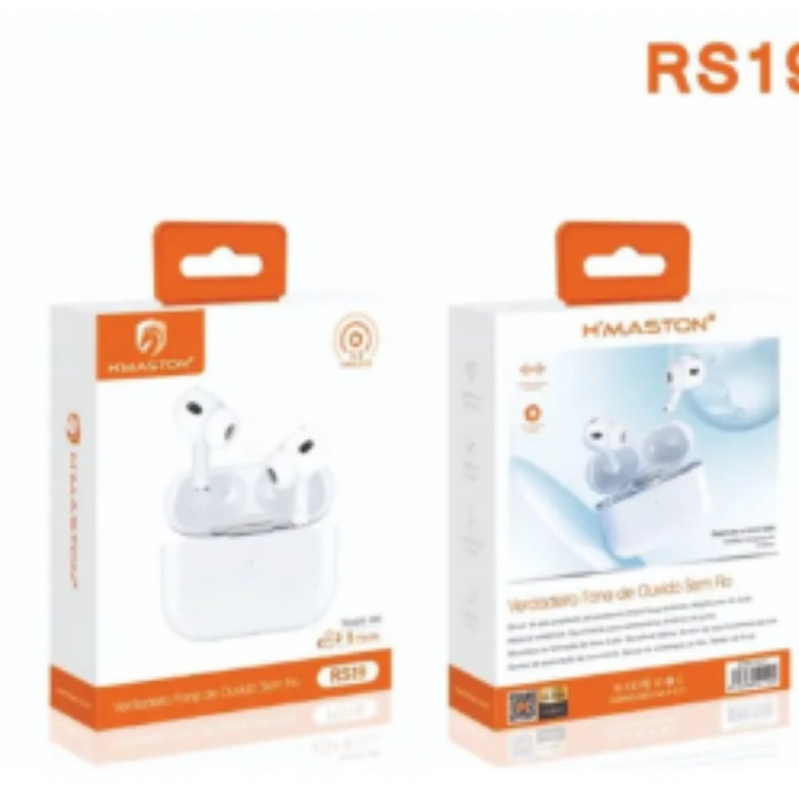 H’maston RS-19 Sem Fio Fone De Ouvido Sem Fio Stereo Fio Bluetooth 5.4 In-ear Com Microfone