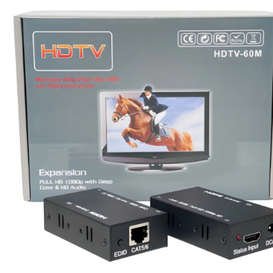 Extensor HDMI via cabo de rede CAT5e/CAT6!